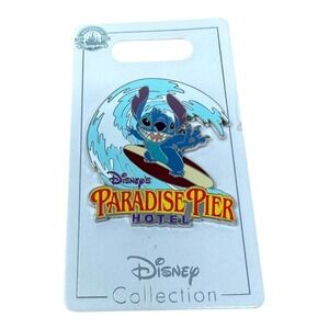 Disney Lilo &‎ Stitch Surfing Paradise Pier Hotel Pin Authentic